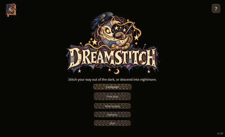 The title screen