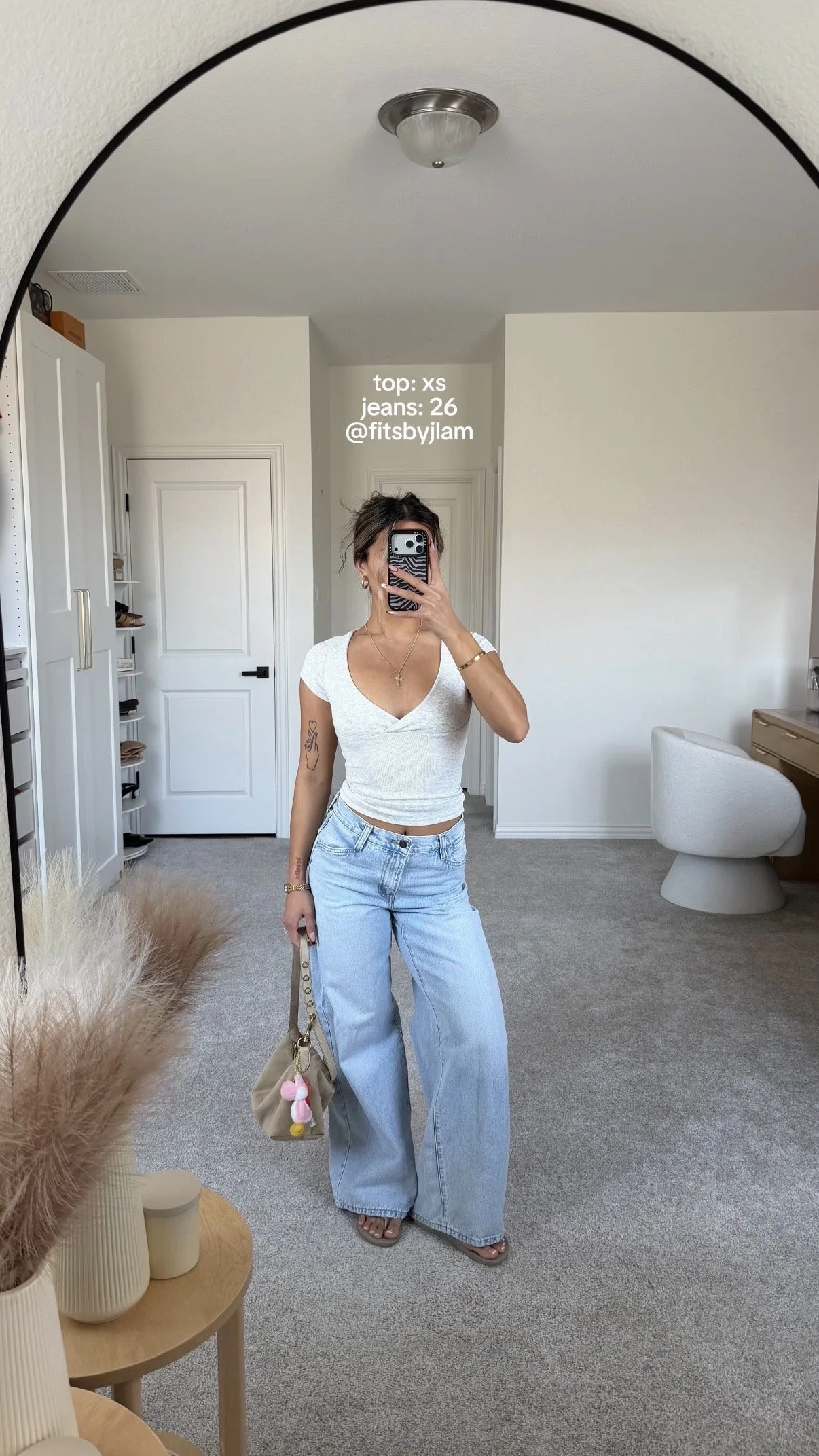 Light Grey Tee & Light Denim