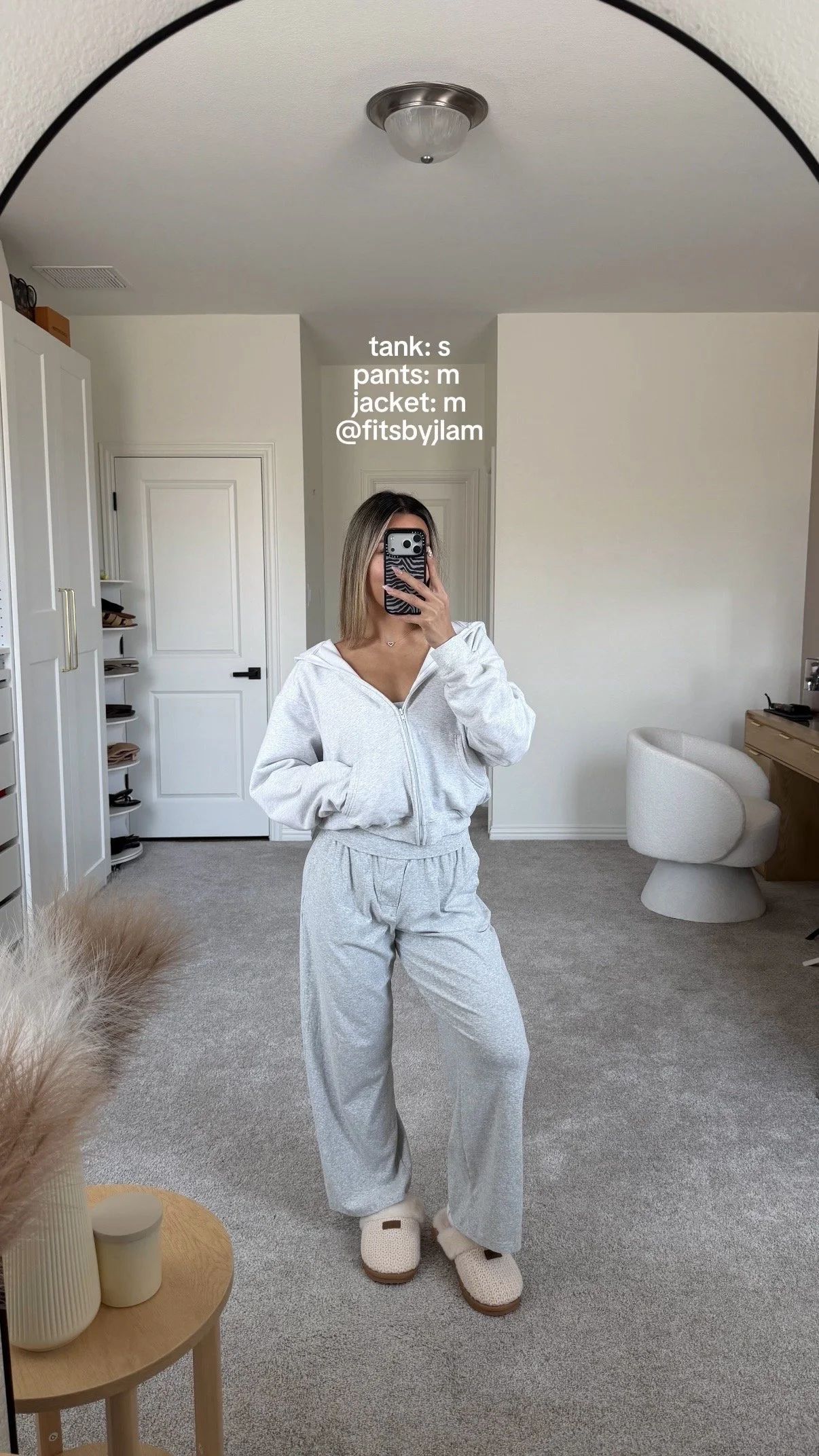 Grey Zip Up & Lounge Set