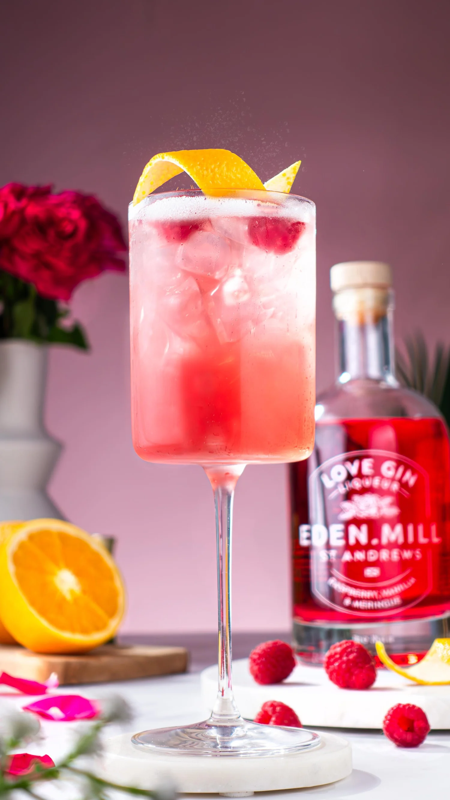 Raspberry Sparkling Cocktail cocktail recipe by Gin & Domic