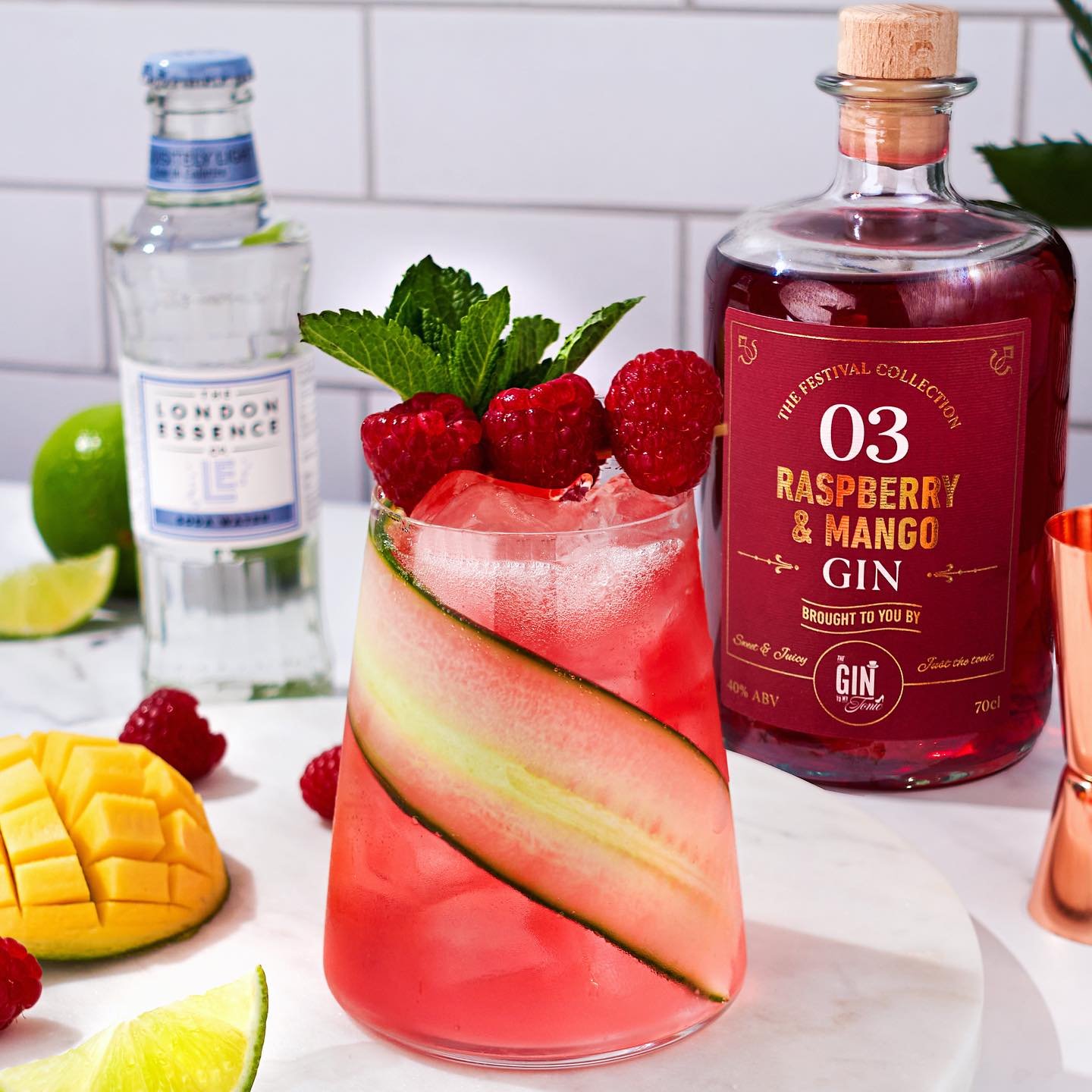 Raspberry Gin Cooler cocktail recipe by Gin & Domic