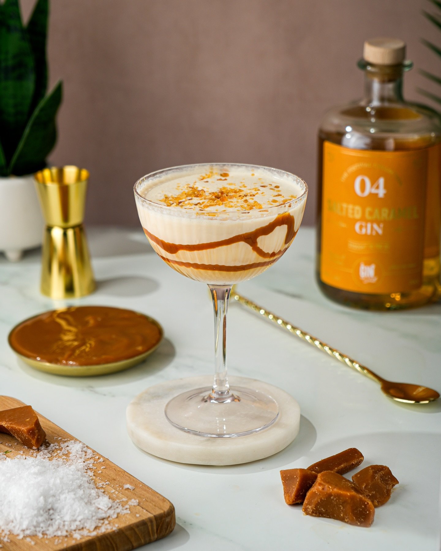 Salted Caramel Martini cocktail recipe by Gin & Domic