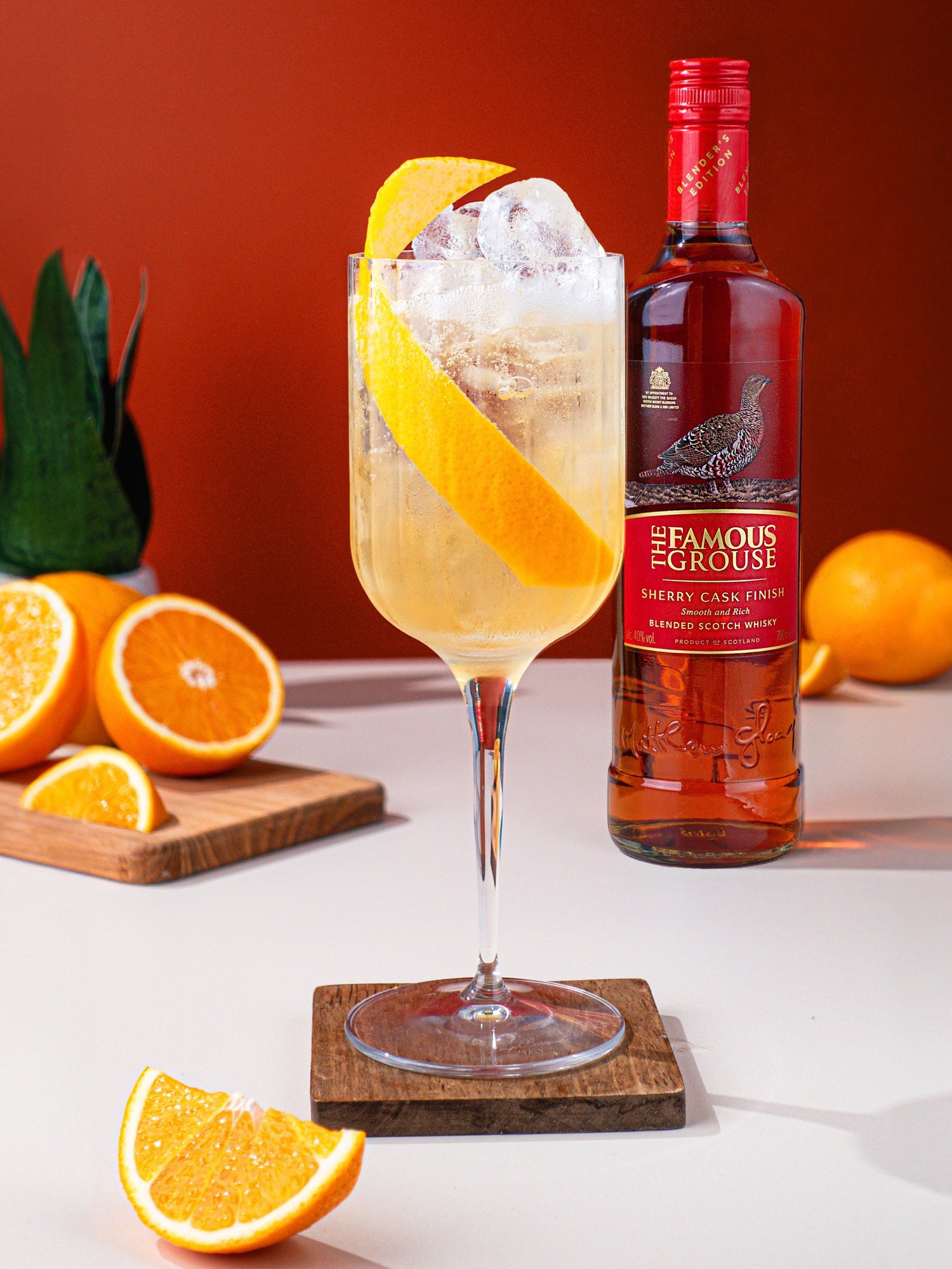 Frosted Cranberry & Orange Spritz (0%) cocktail recipe by Gin and Domic