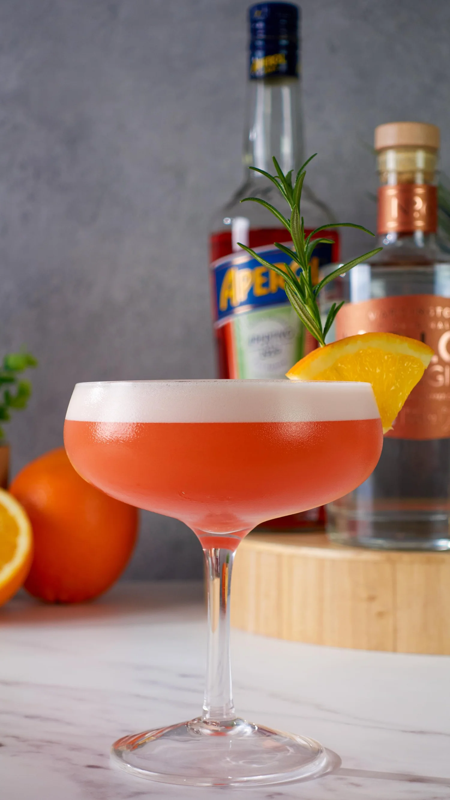 Aperol Gin Sour cocktail recipe by Gin & Domic