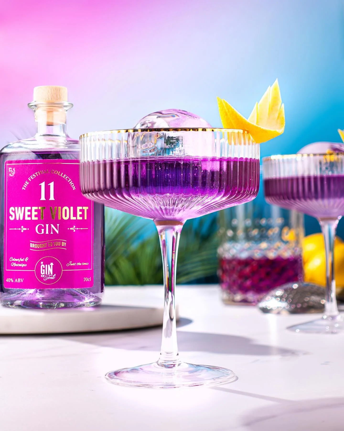 Sweet Violet Martini cocktail recipe by Gin & Domic