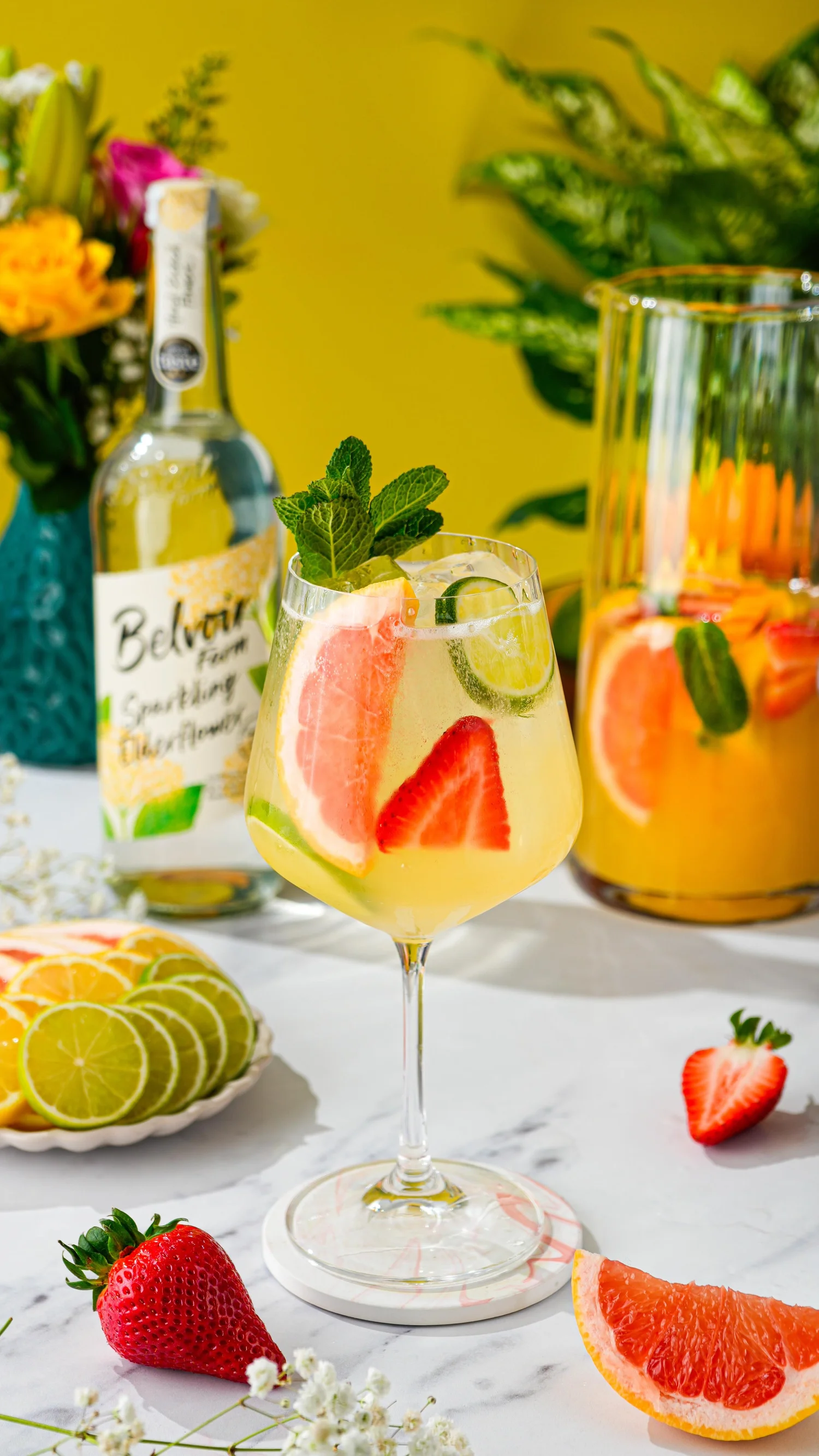 Pineapple & Elderflower Sangria cocktail recipe by Gin & Domic