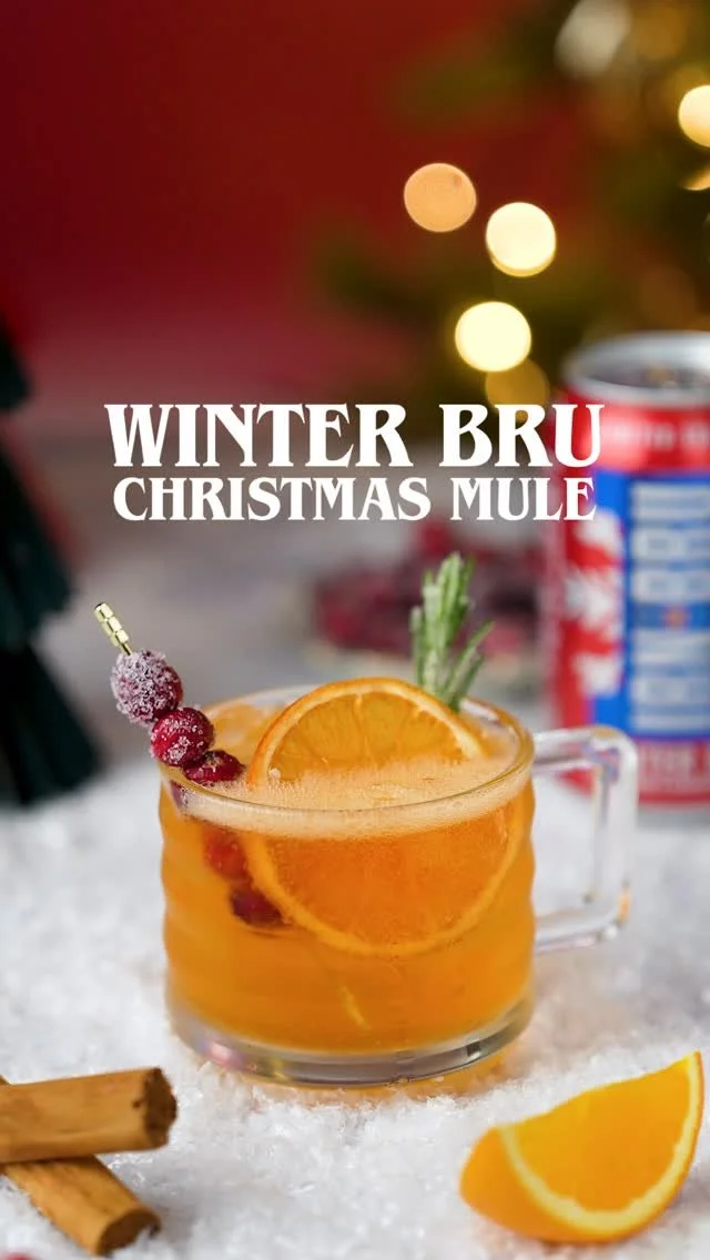 Winter Bru, Christmas Mule cocktail recipe by Gin & Domic
