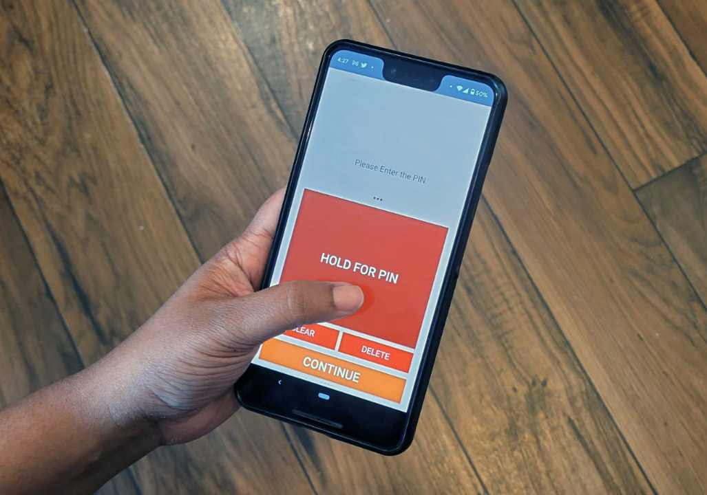 OneButtonPIN interface figure