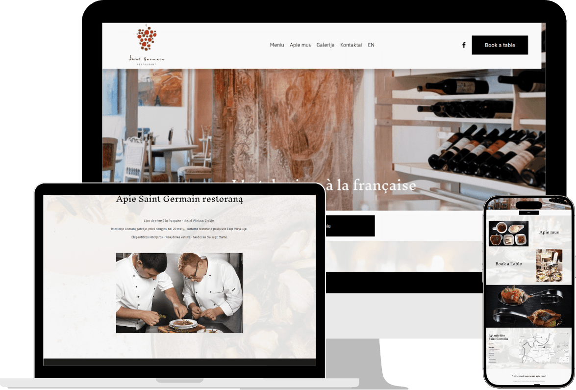 Saint Germain Restaurant Website