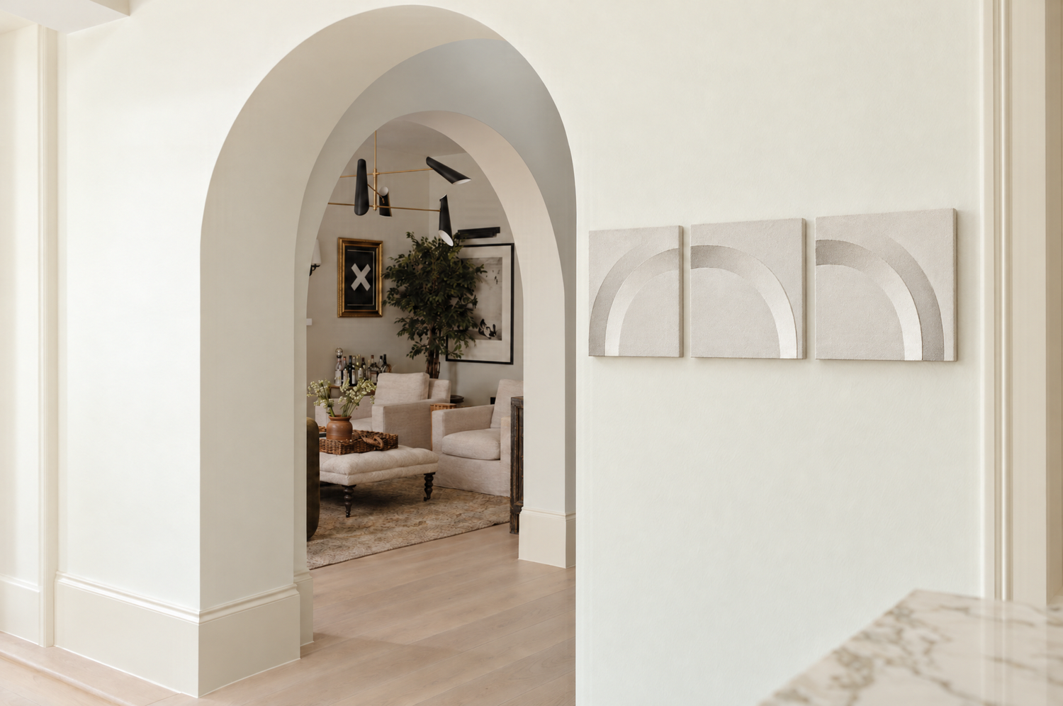 Acanthus Frond (Left) - White - styling inspiration 1