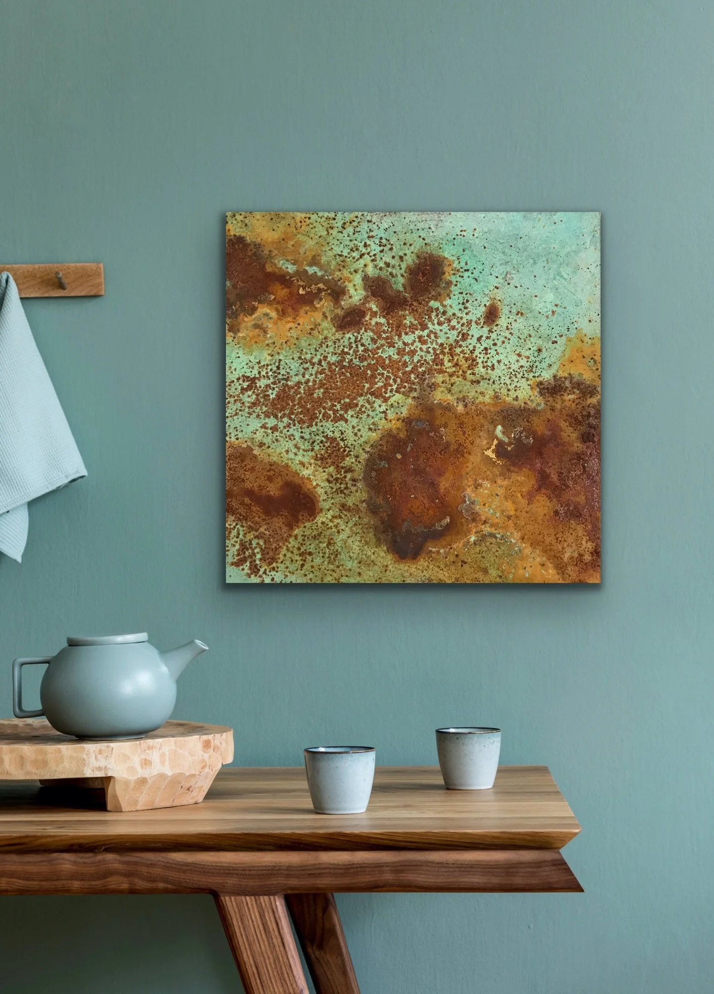 Patina Panel - Rust and Verdigris - styling inspiration 1