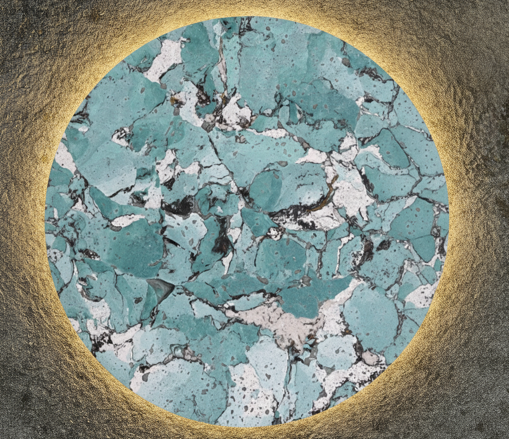 Marbled Circle - Pale Blue - styling inspiration 1