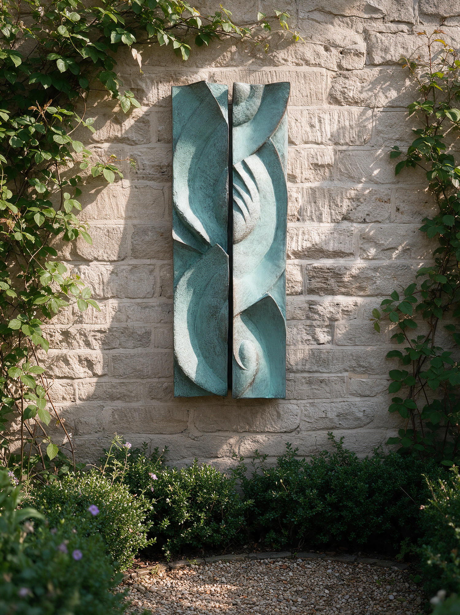 Deco Wave I - Verdigris - styling inspiration 1