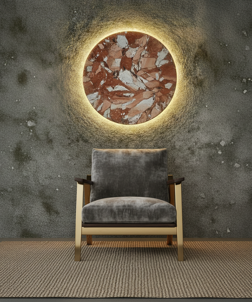 Marbled Circle - Terracotta - styling inspiration 1