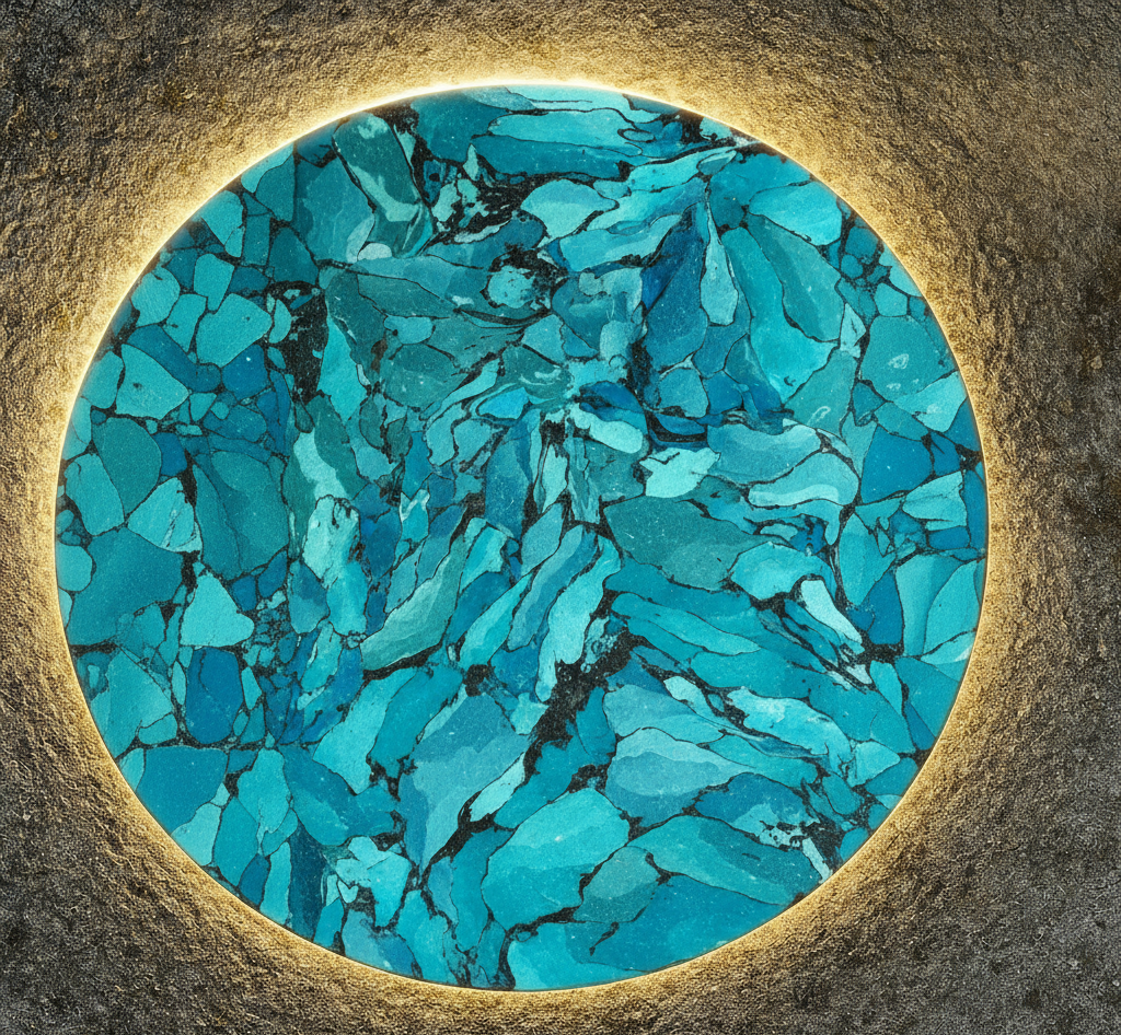 Marbled Circle - Turquoise - styling inspiration 1