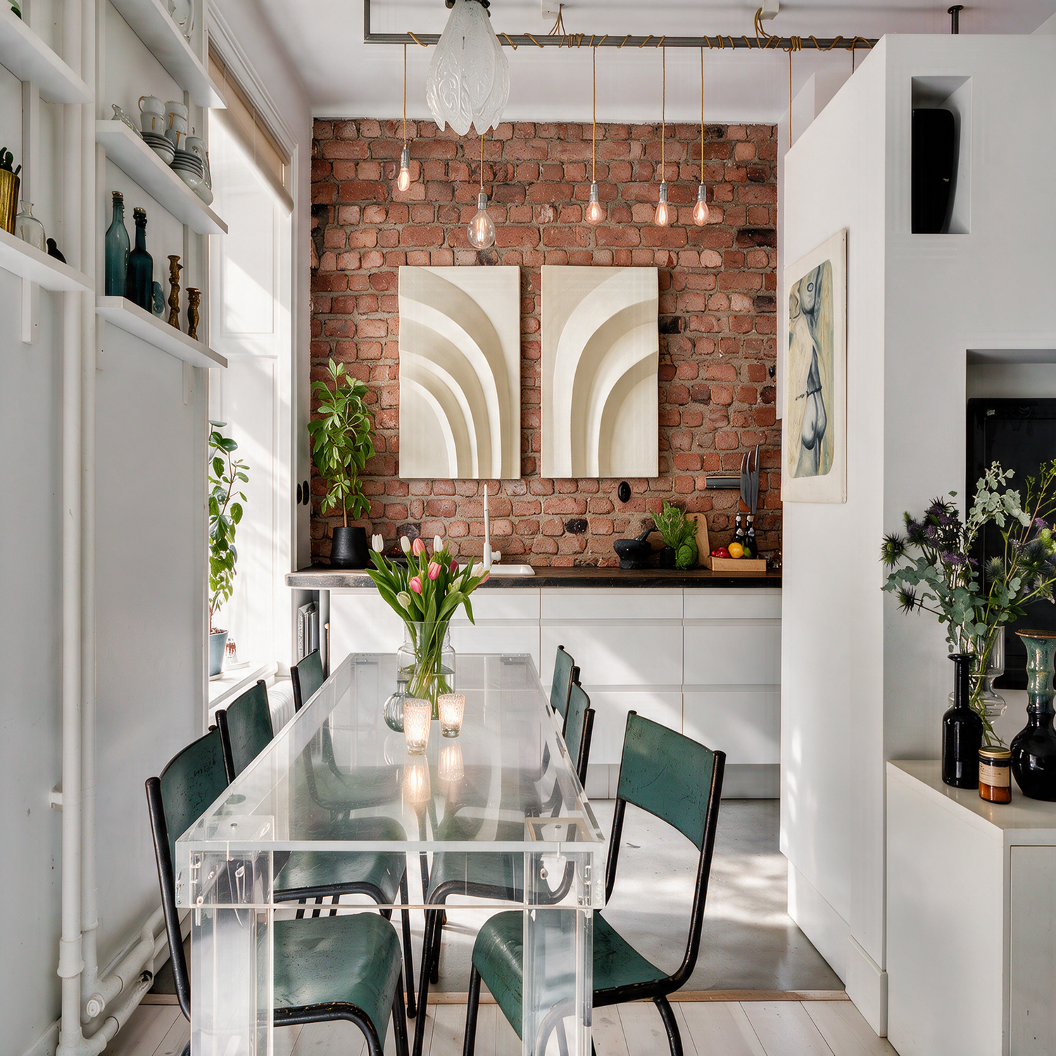 Egyptian Palm II - White - styling inspiration 1
