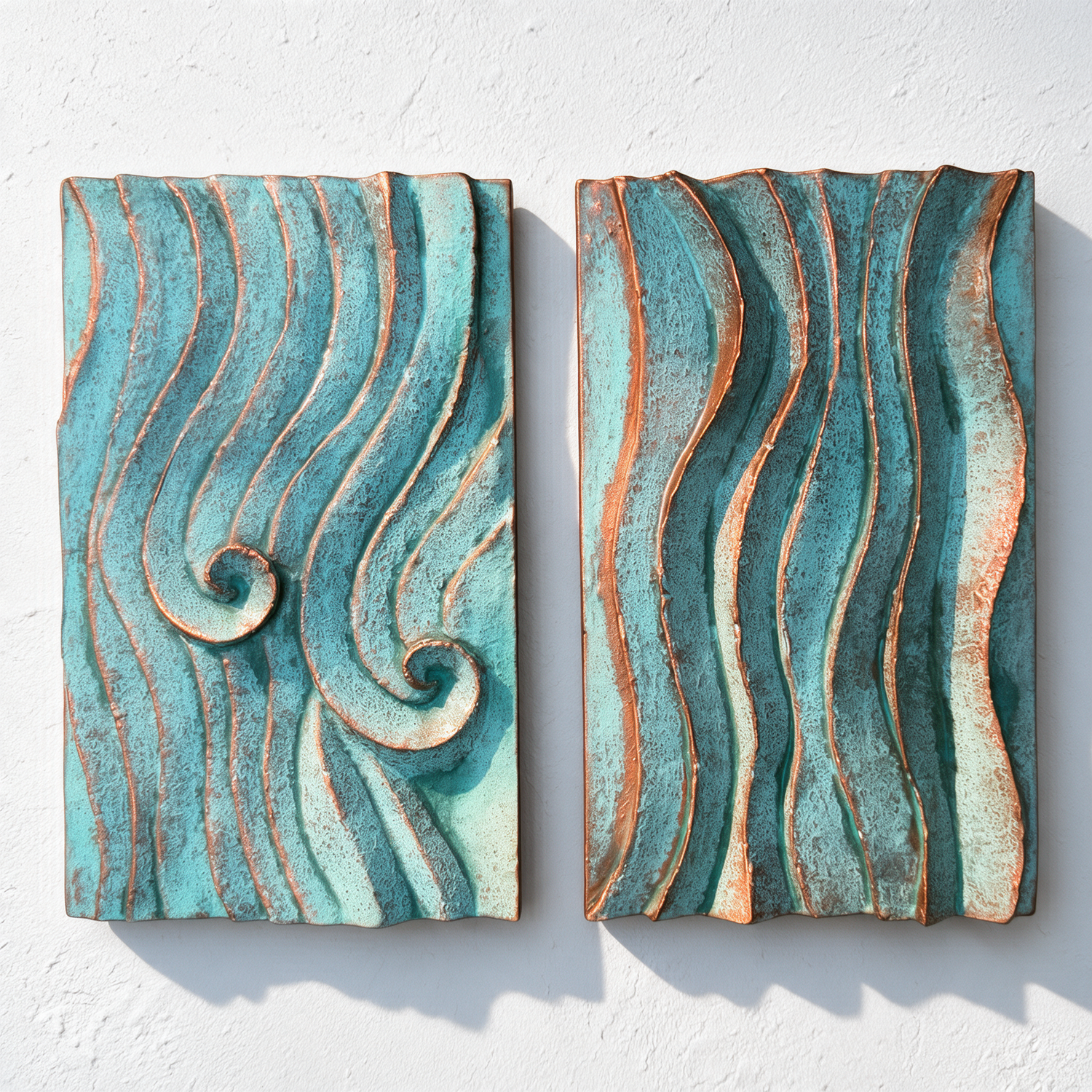 Dune Ripple II - Verdigris and Copper - styling inspiration 2