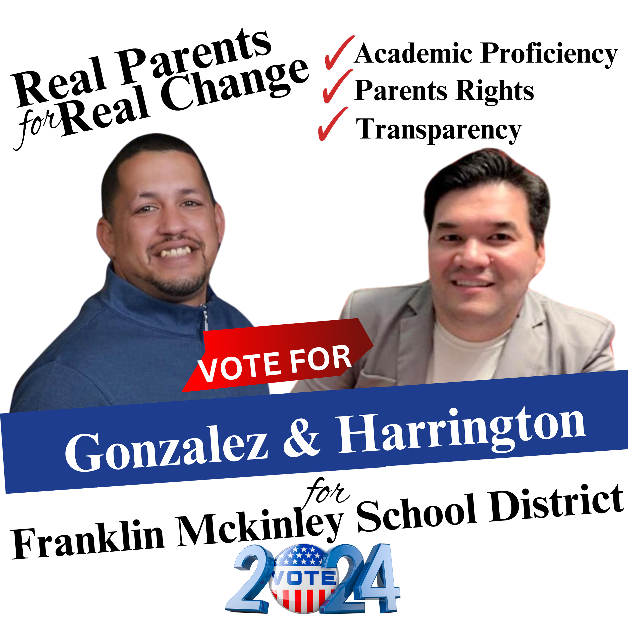 Harrington & Gonzalez for Franklin-McKinley School Board 2024