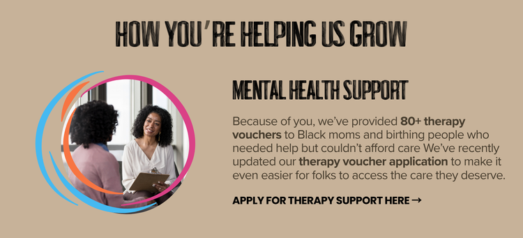 How you're helping us grow: Mental Health Support because of you we've provided 80+ therapy vouchers
