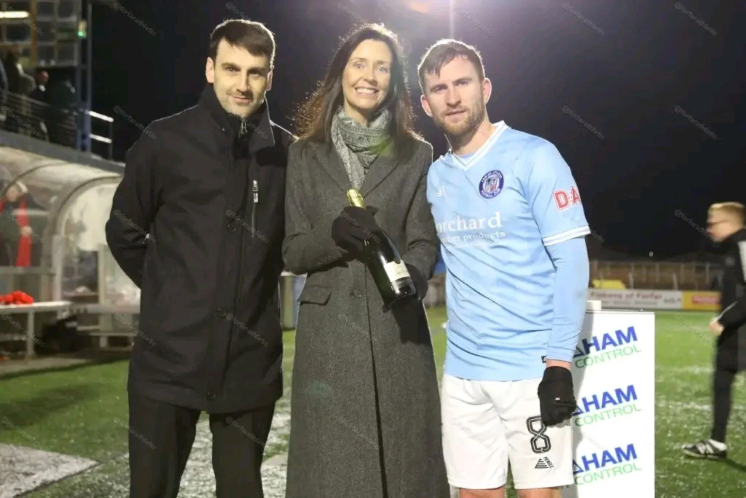 Parkgrove supporting Forfar Athletic Football Club