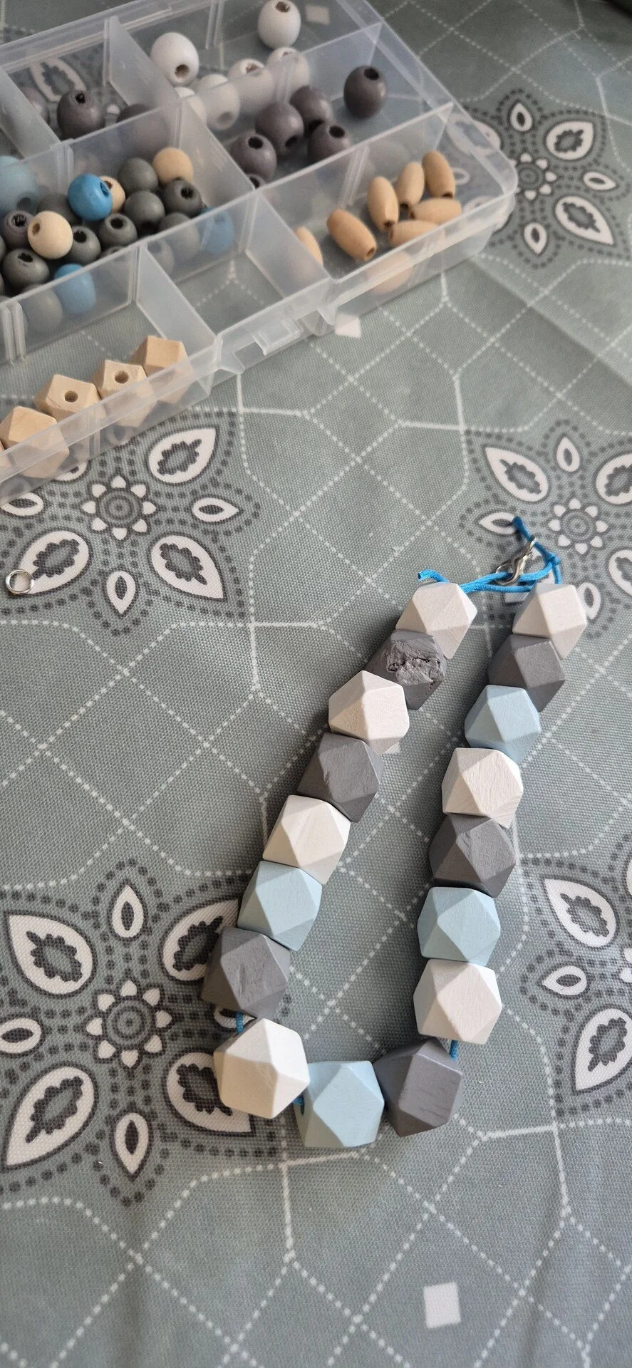 Materials arranged for an art and craft workshop.