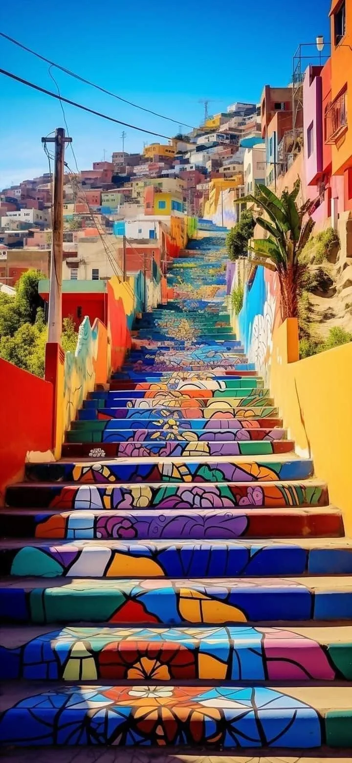 Beautiful Painted Stairs