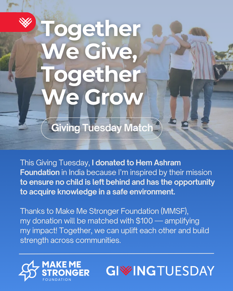 Giving Tuesday follow-up post sharing a community member's donation story