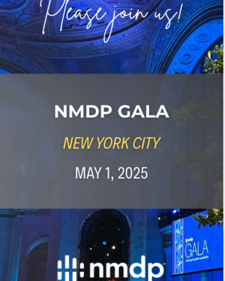 NMDP Gala New York City invitation post, May 1 2025