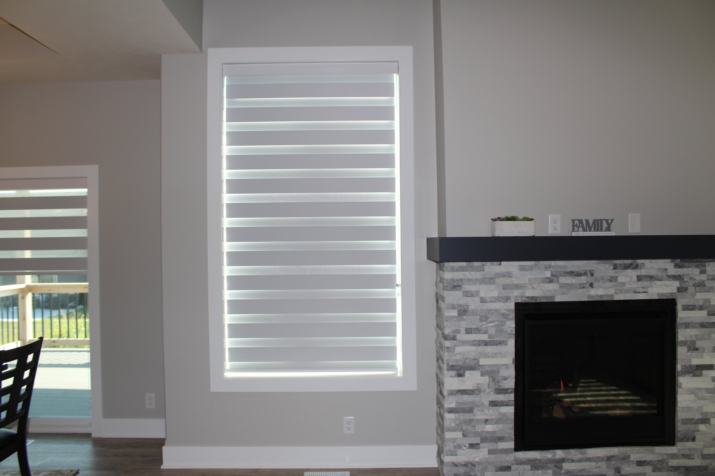 Faux wood blinds adding warmth and texture to interiors