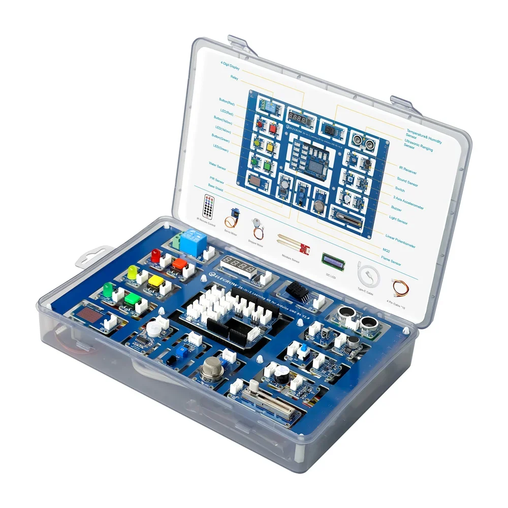 26-in-1 Learning Kit for Arduino UNO R4 Wi-Fi Board