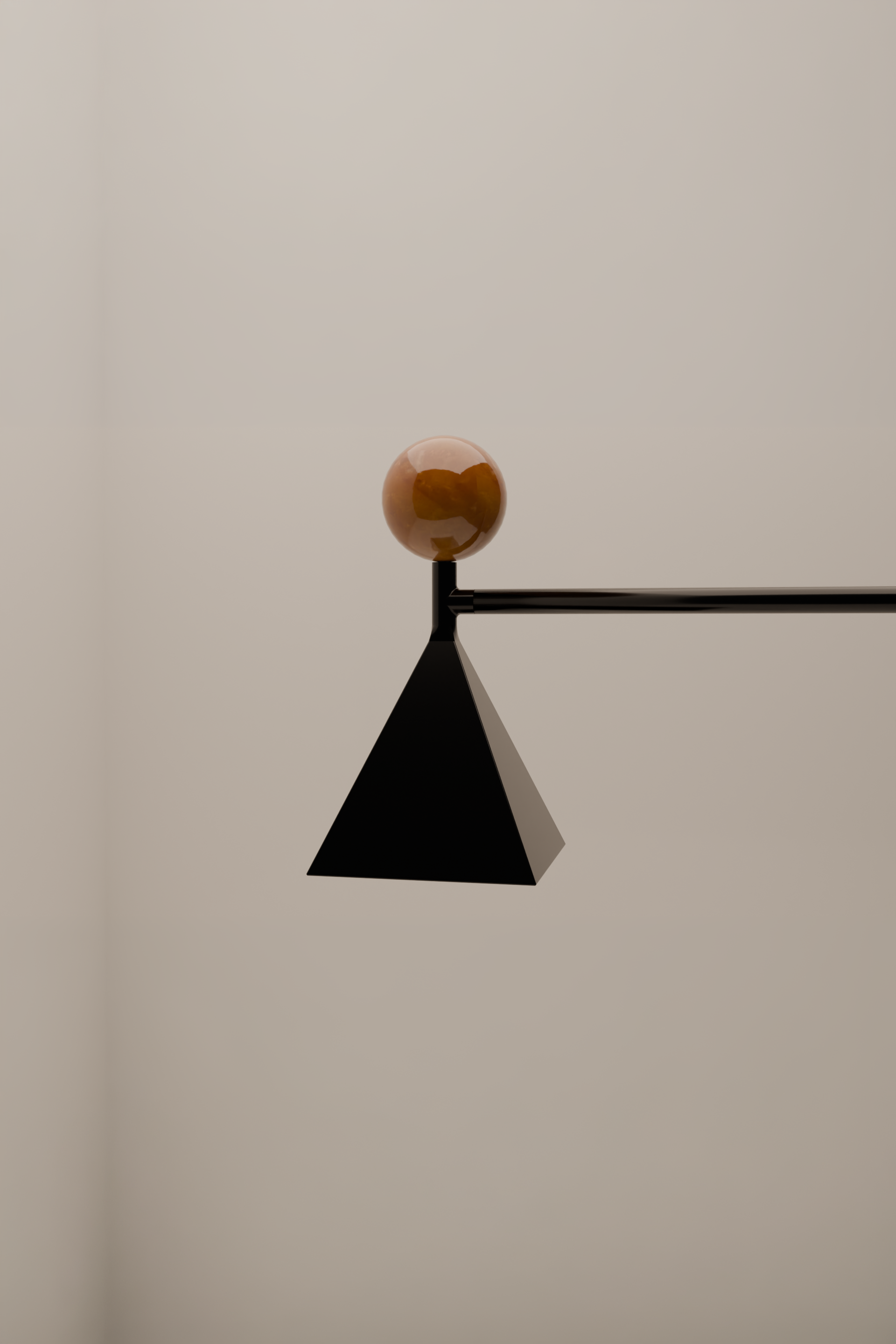 Jóia 4 in black painted steel