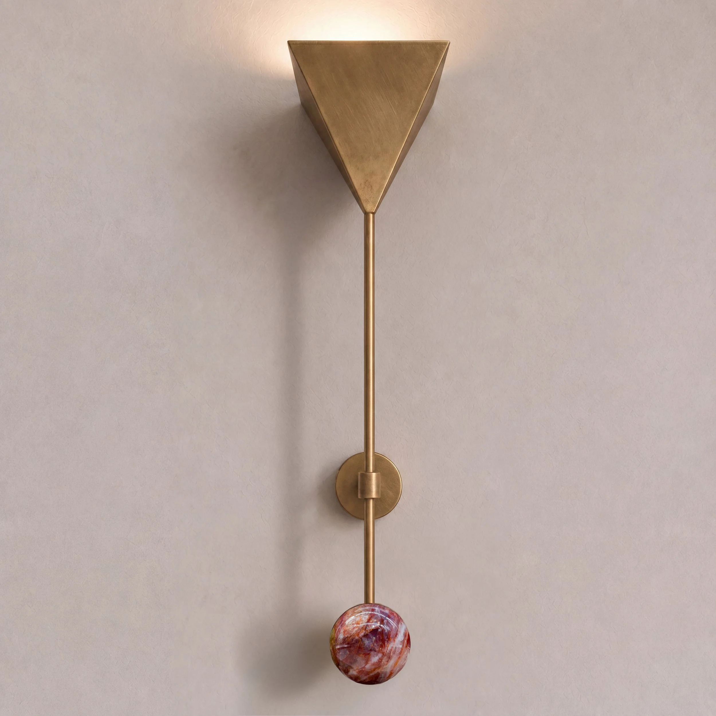 Jóia Sconce L in aged brass