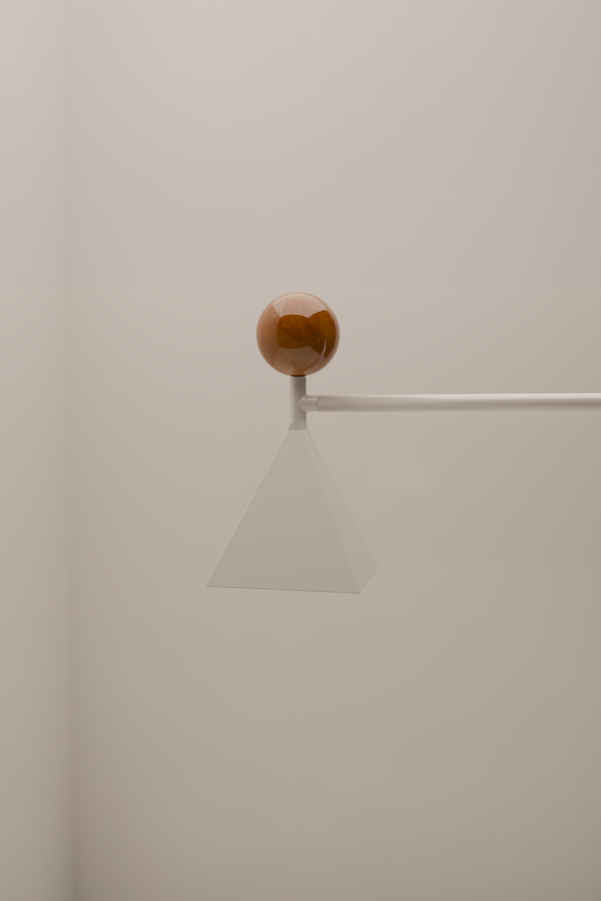 Jóia 4 in beige painted steel