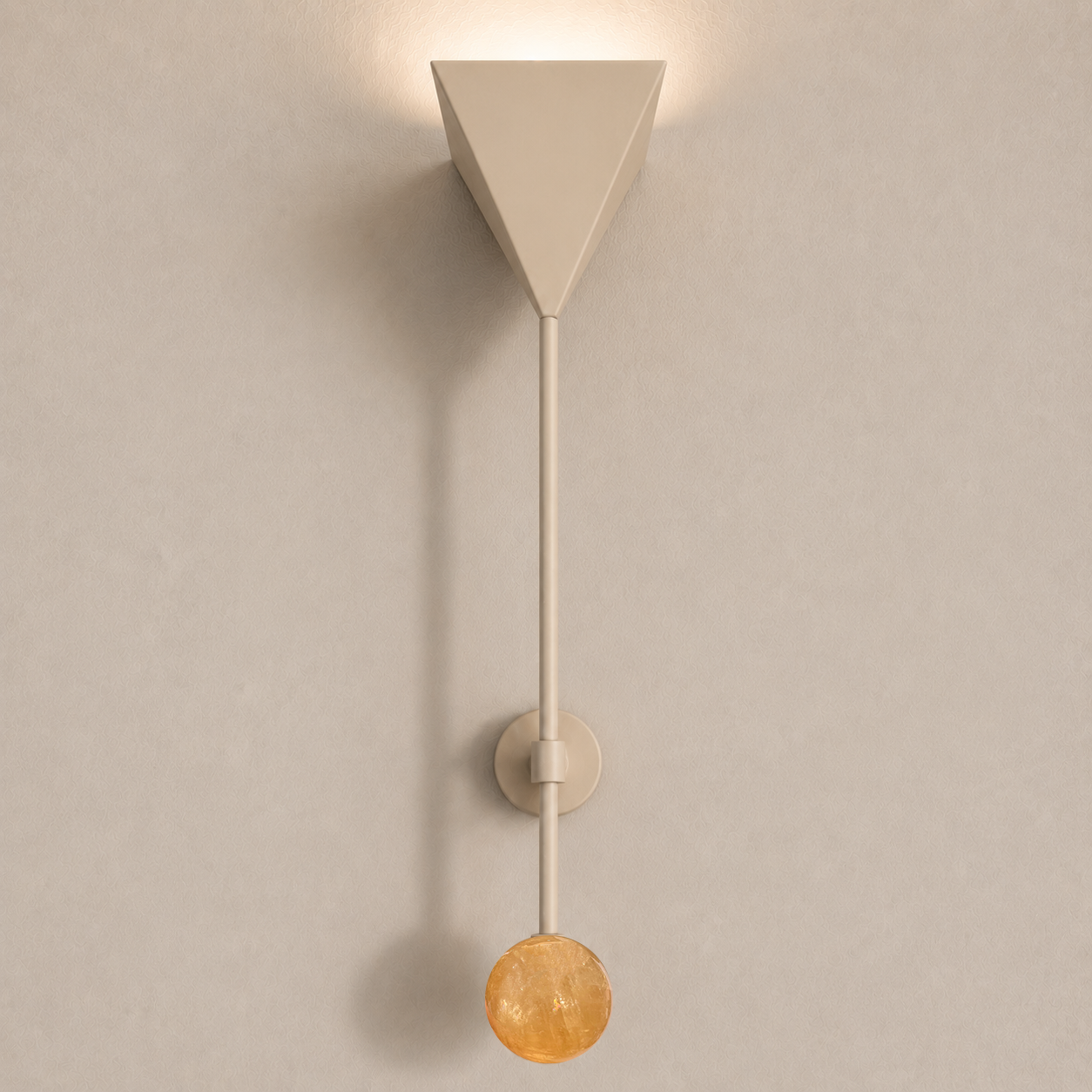 Jóia Sconce L in beige painted steel