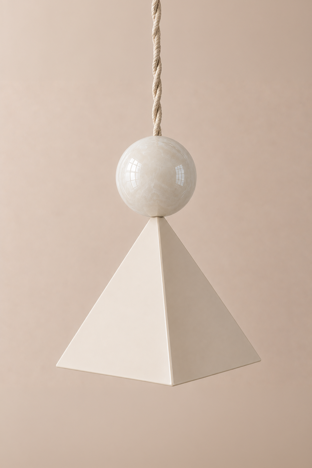 Jóia P in beige painted steel