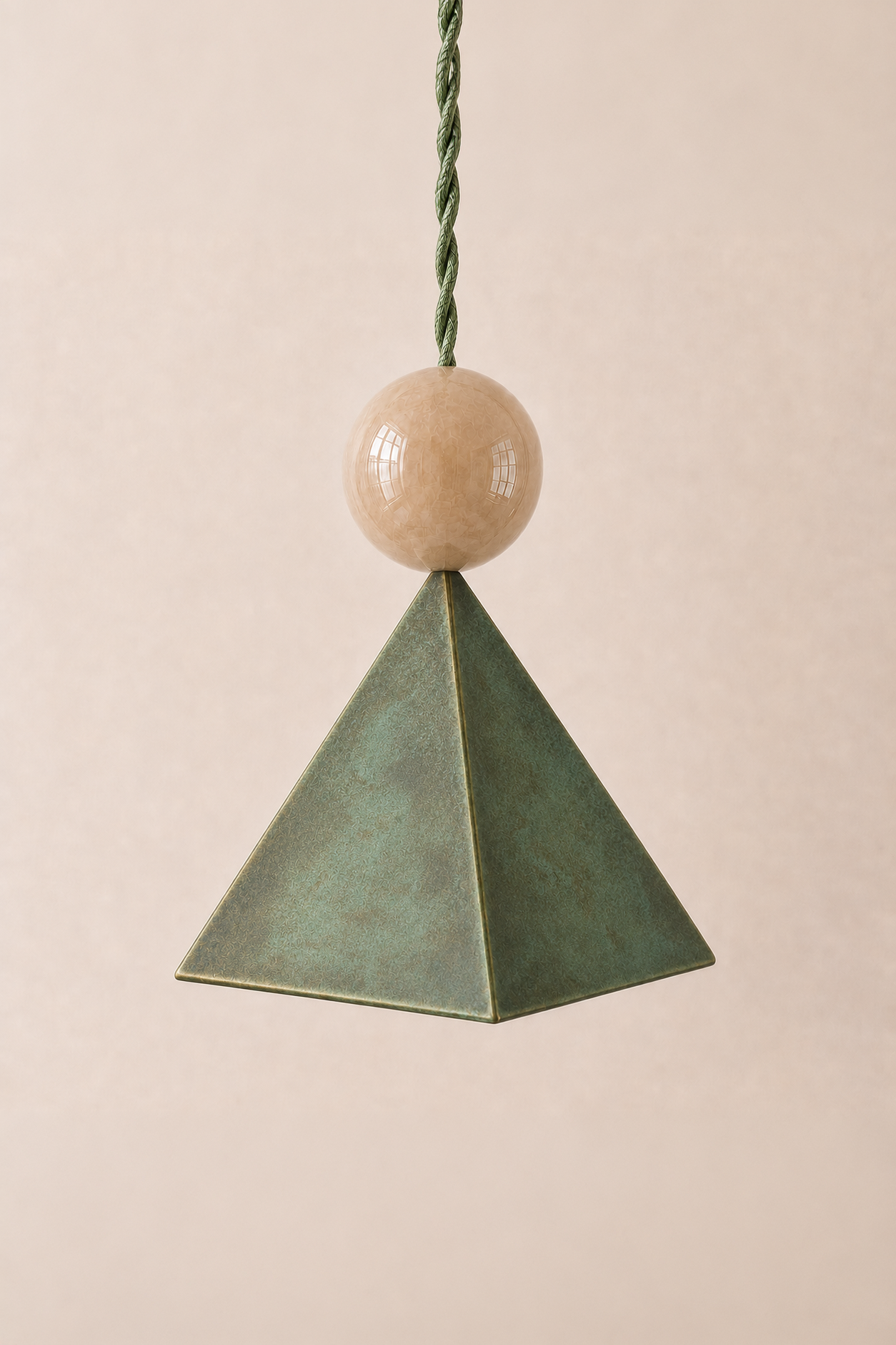 Jóia P in green patina brass