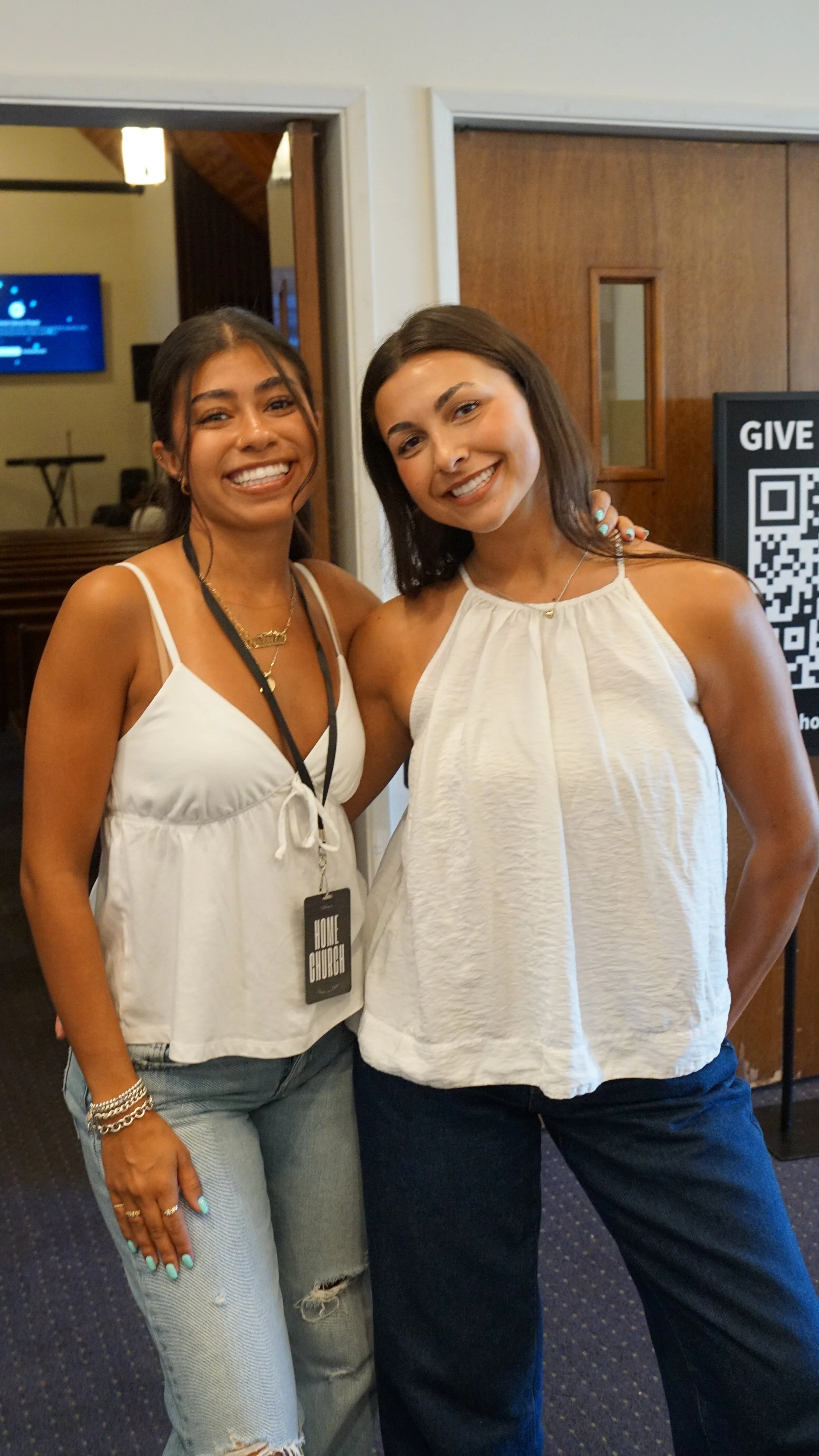 Members of the Home Church family connecting after Sunday service.