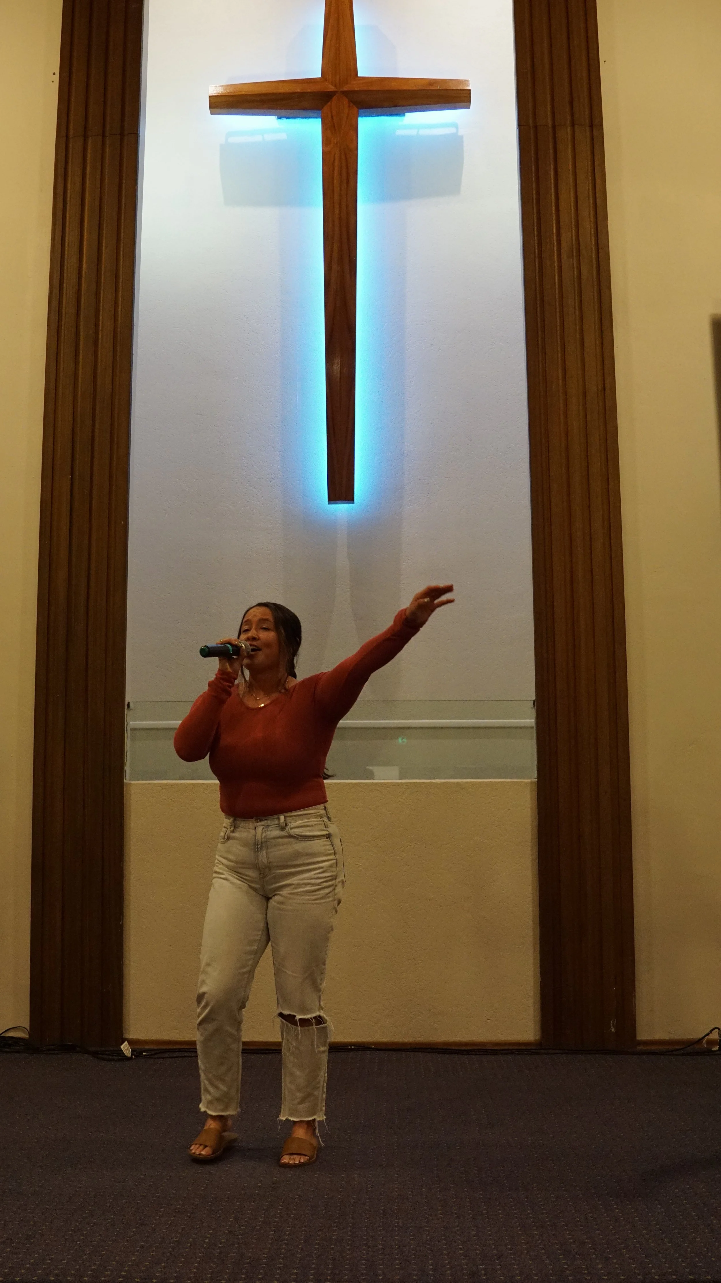 A Home Church worship vocalist leading the congregation on October 4, 2026.