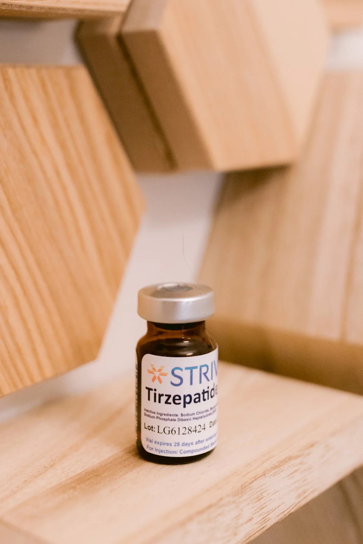 GLP-1 Tirzepatide vial front view