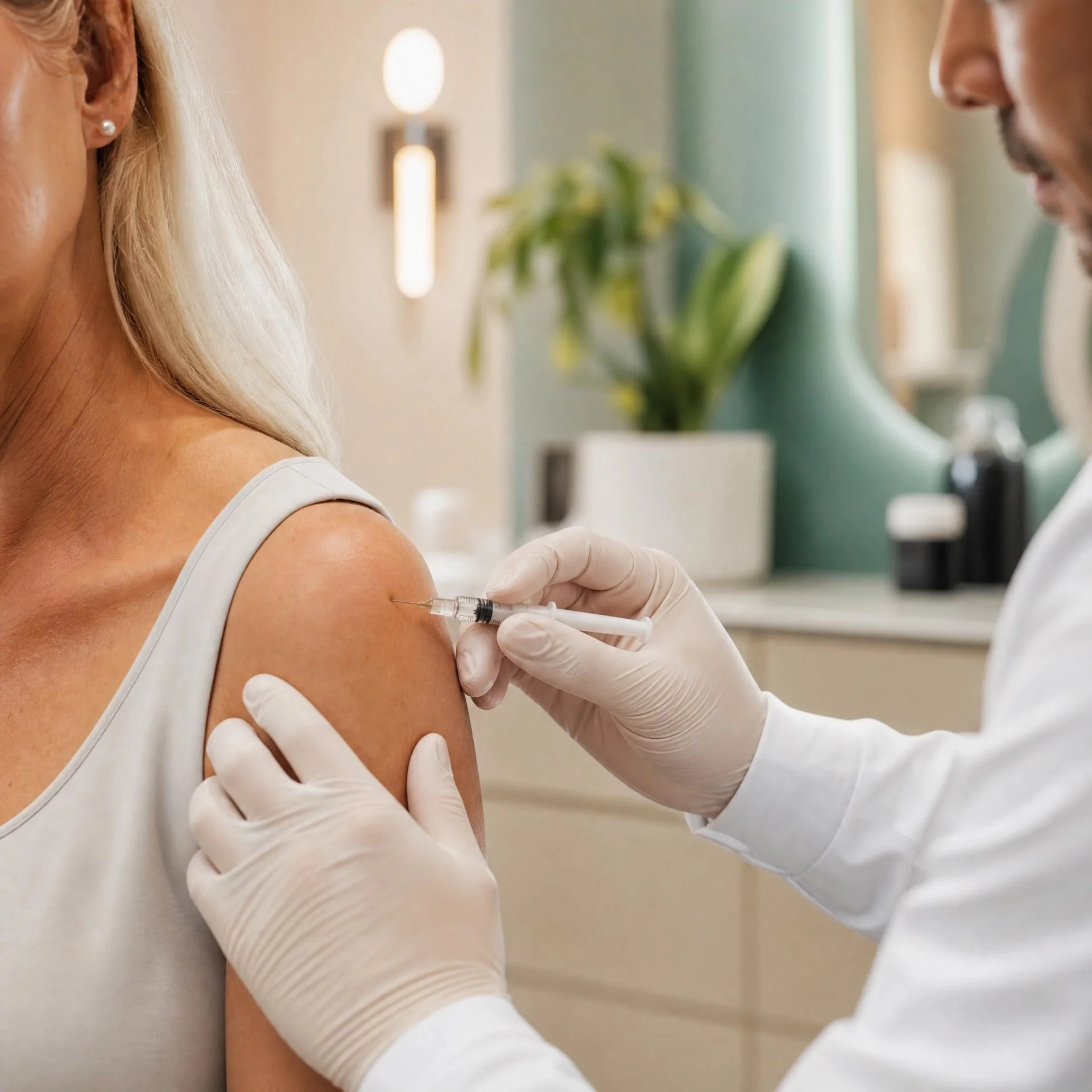 Regenerative medicine shoulder injection at Alonso Aesthetics Tampa