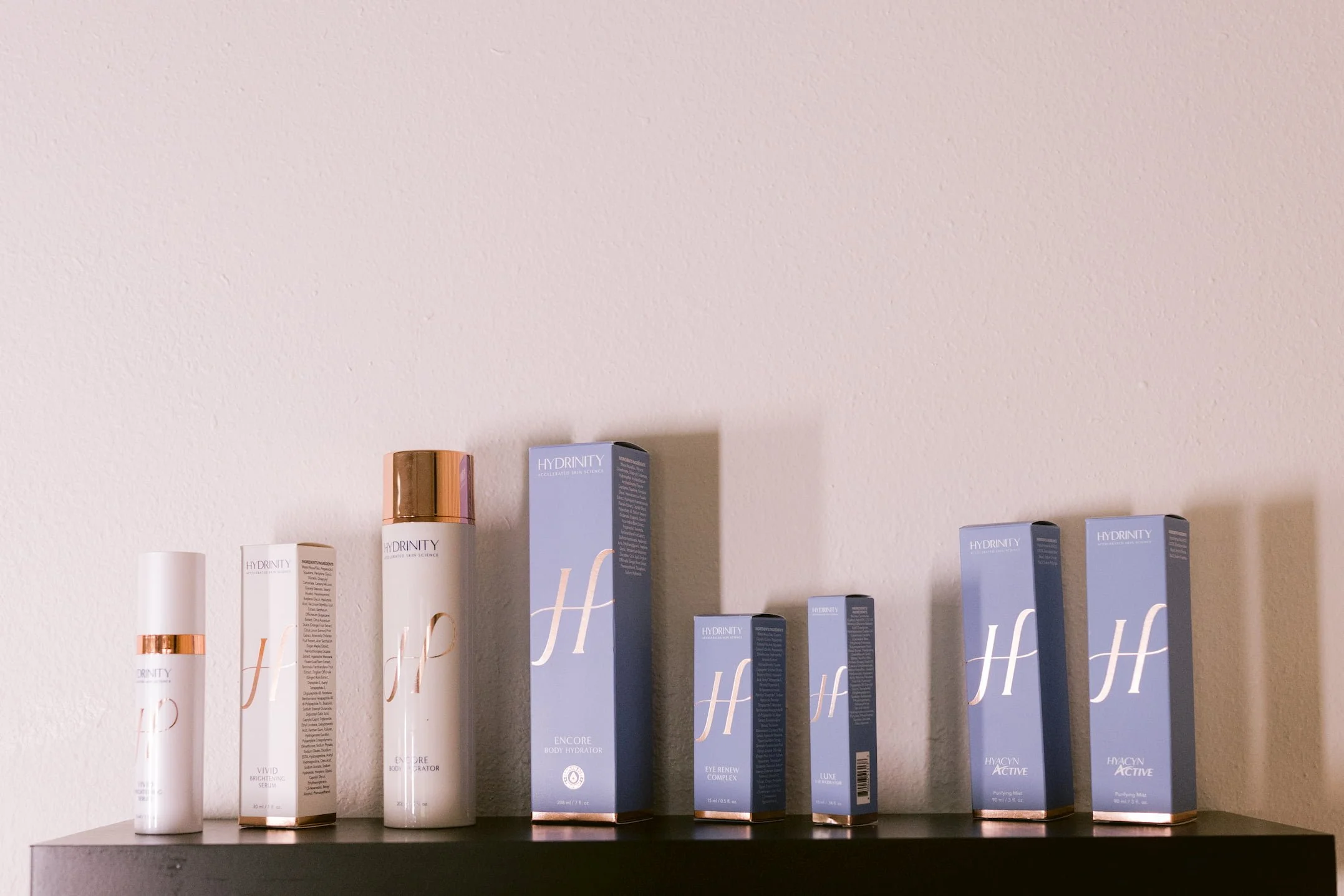Skincare products background