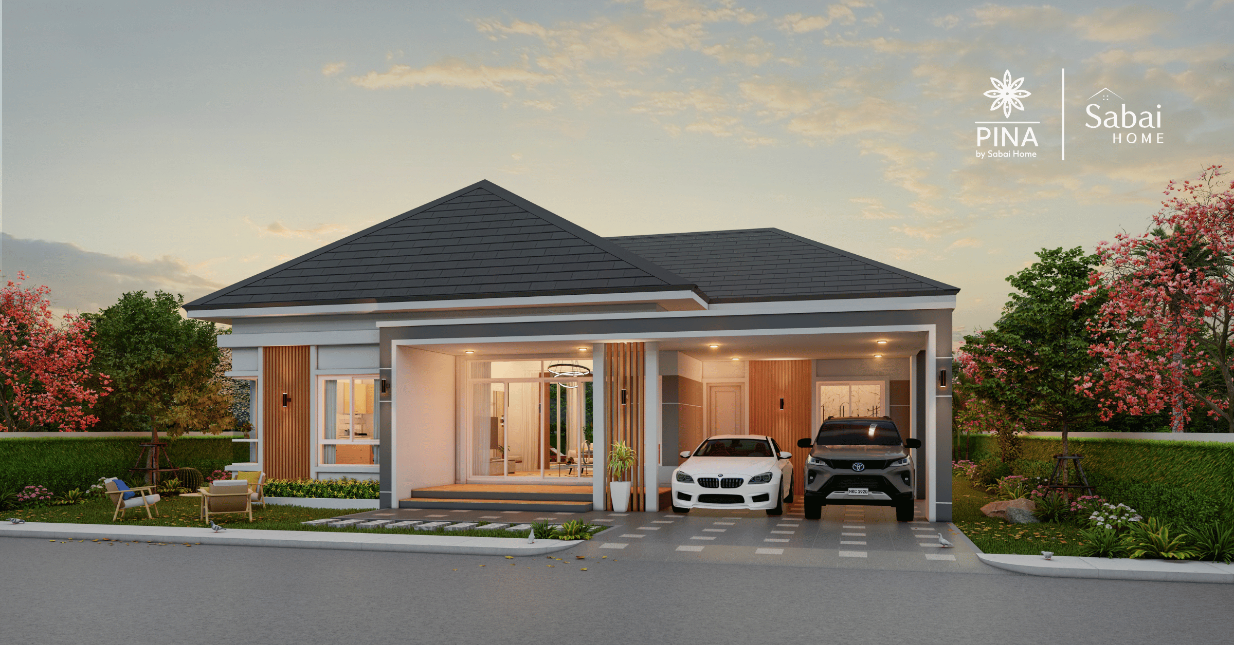 Pina luxury pool villa for families who value privacy, starting from 14.xx million Baht