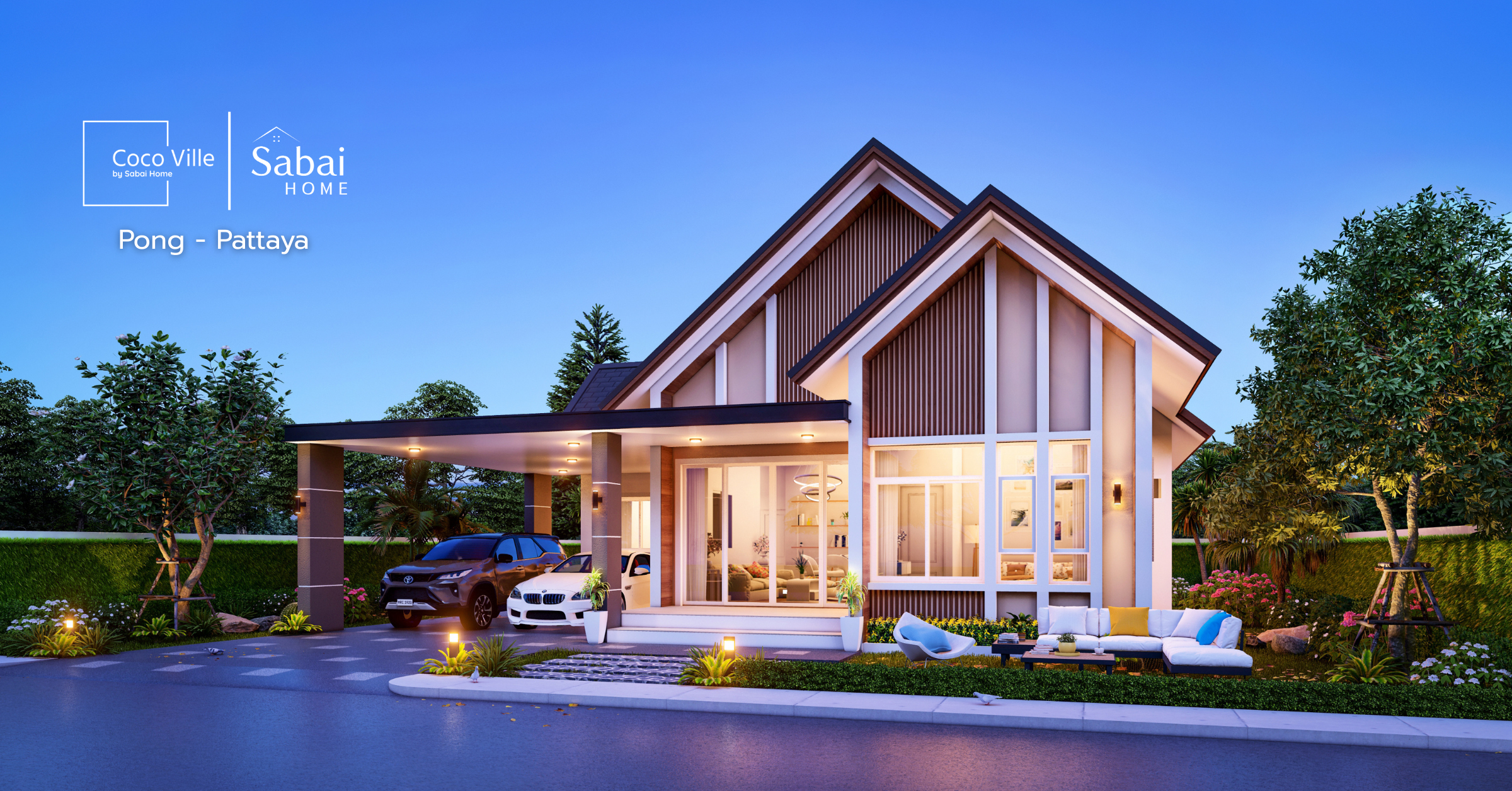 Coco Ville pool villa with swimming pool and fully furnished, starting from 6.xx million Baht