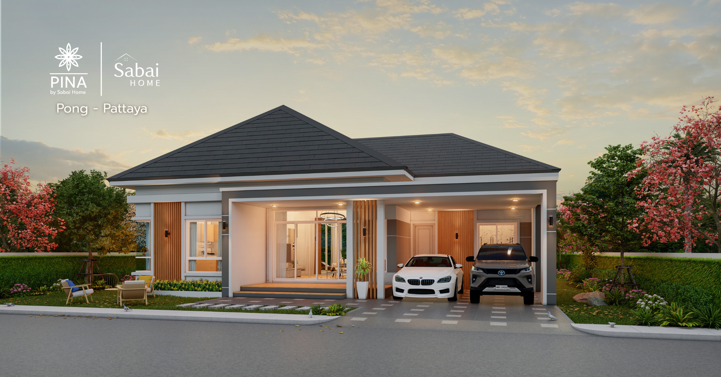 Pina luxury pool villa for families who value privacy, starting from 12.xx million Baht