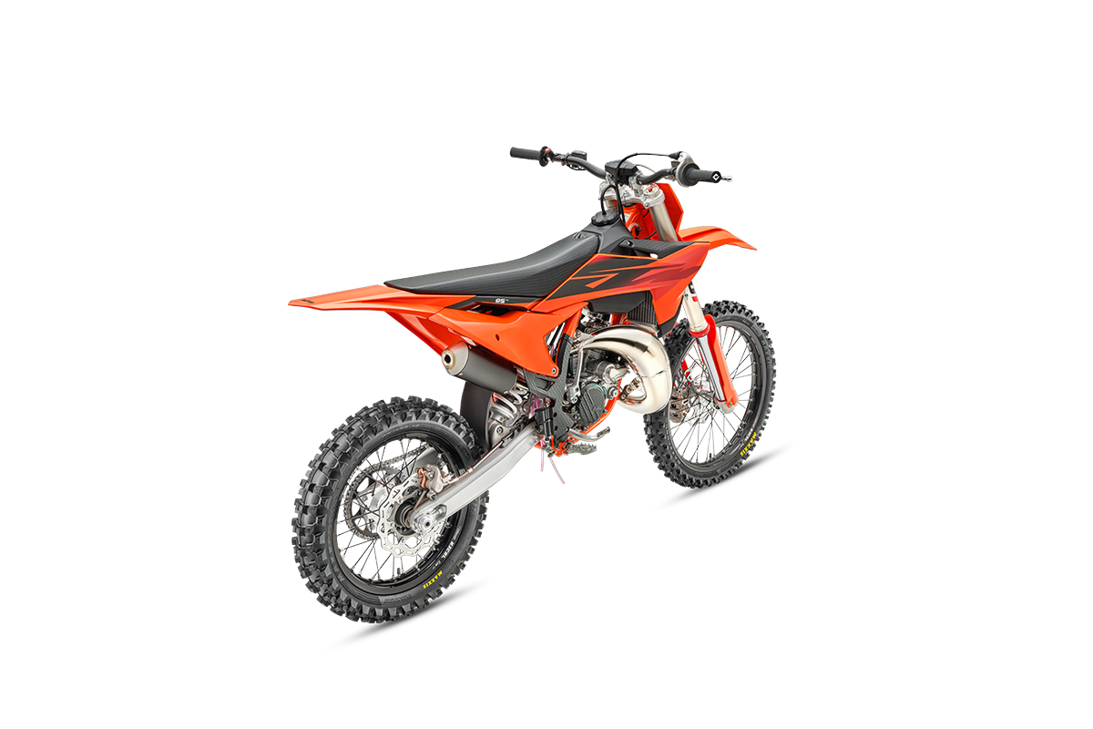 2027 KTM 85 SX 19/16 Rear ¾ view