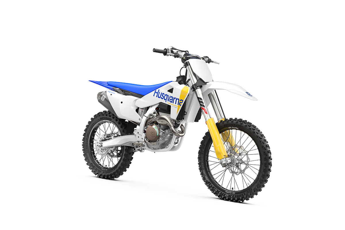2027 Husqvarna FC 250 Front ¾ view