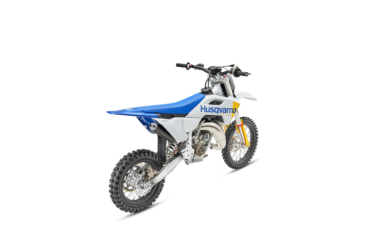 2027 Husqvarna TC 65 Rear ¾ view