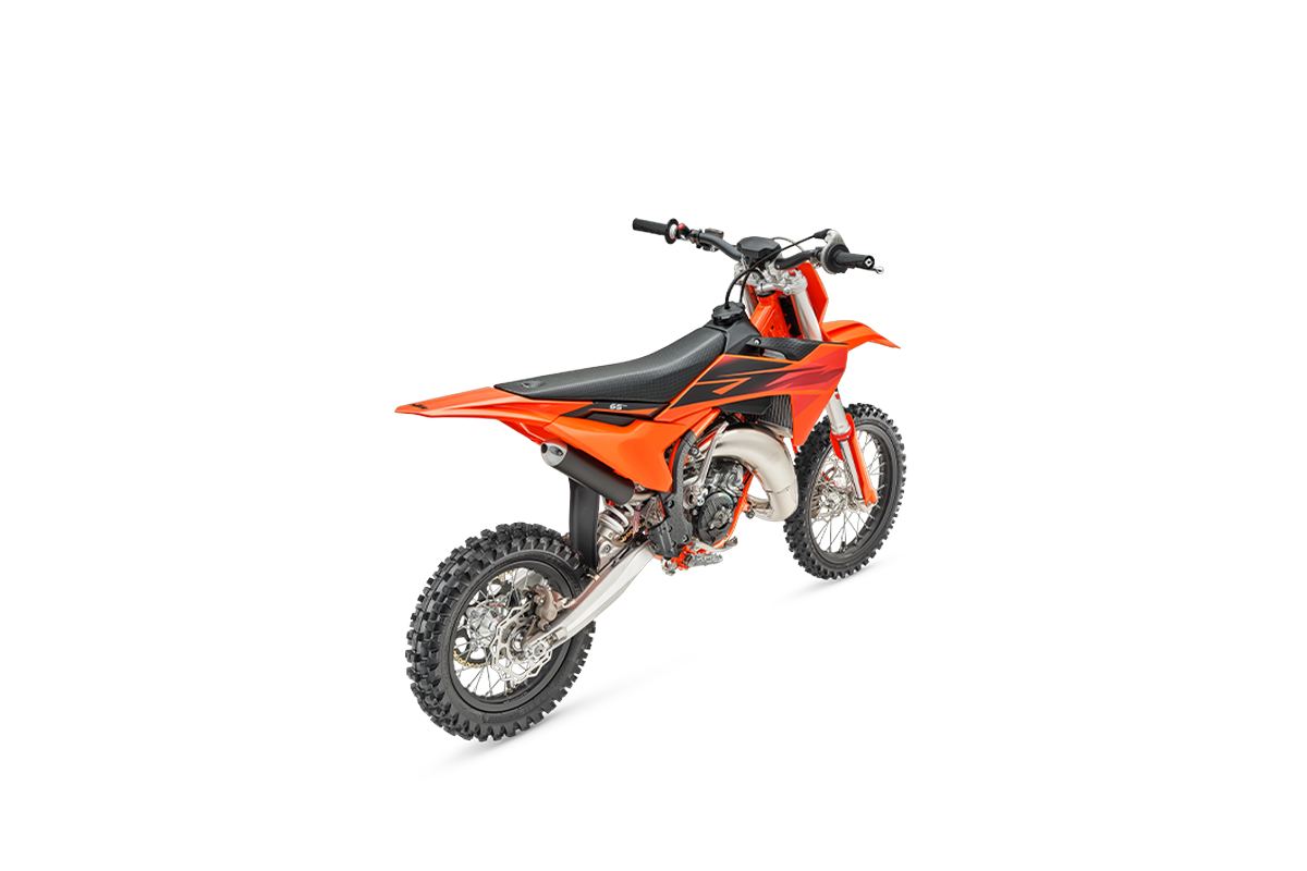 2027 KTM 65 SX Rear ¾ view