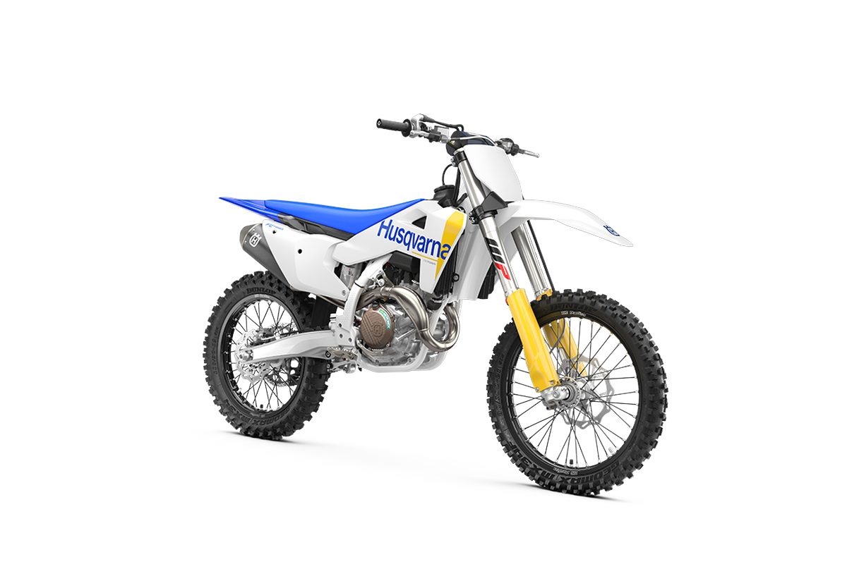 2027 Husqvarna FC 450 Front ¾ view