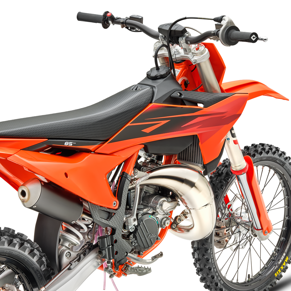 2027 KTM 85 SX 19/16 — Triple clamps, bars & pegs